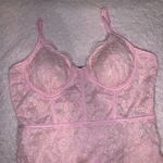 Light Pink Lace Bodysuit Size M Photo 1