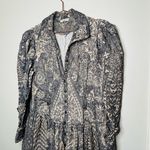 Ulla Johnson  Lucinda Puff Sleeve Corduroy Button Collared Midi Dress Size 10 Photo 4