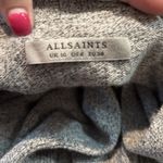 AllSaints Halo Cardigan Gray Open Front Longline Sweater Women's Size 6 Photo 4