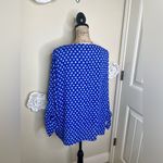 Lilly Pulitzer NTM:  Royal Blueish Purple Langston Blouse with Polka Dots Sz XL Photo 14