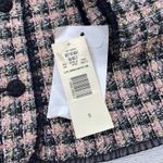 Koret Old Money Editorial Romantic Blazer Jacket size 10 Pink Black Lace Trim Photo 8