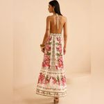 Commense Floral Print Halter Backless Maxi Dress size XS Pink Photo 1