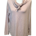 prAna  Cowl Neck Hoodie Sweater Pink Tencel Performance Outdoor Womens‎ Large Photo 0