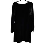 Gap Black Velvet Long Sleeve Casual Dress Women's Size XL Holiday LBD Photo 3