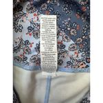 Nanette Lepore Floral Patchwork Activewear Leggings in Blue/Tan - Size Medium Photo 14