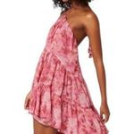 MISA Los Angeles NWT Sastra Mini Halter Dress Abstract Floral Size M Photo 2