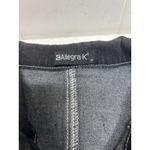 Allegra K 3/4 Sleeve Button Down Denim Shirt Dress in Black. Size M Photo 6