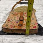 Patricia Nash Vtg Purse Leather Floral Buckle Front Crossbody Bag Boho Peasant Photo 10