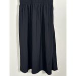 Hill House Lilou‎ Nap Dress XXS Black Jersey Smocked Mini Cross Back LBD Photo 7