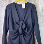 INC Size Medium Black V Photo 3