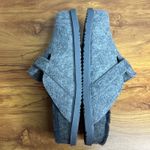 BEACH by Matisse Portland Clogs Mules Size 10 Gray Felt Faux Fur Lined NEW Photo 7