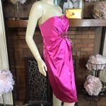 David Meister PINK STRAPLESS BEADED COCKTAIL DRESS (10) Photo 3