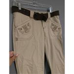Maurice's Tan Khaki Bootcut Pants With Belt Size 5/6 NWOT Photo 2