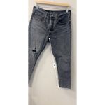 Levi's  501 Black Distressed Button Fly High rise Jeans Womens Size W30 L28 Photo 5