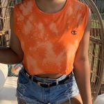 Champion  Custom Bleach Splatter Crop Top SZ M Photo 0