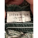 Dress Forum  Green Paisley Silky Mini Dress Size Medium Photo 3