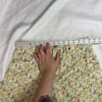 ZARA The 90's Short Yellow Floral Denim Jean Shorts Women’s Sz 8 Photo 4