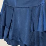 Geren Ford silk blue mini skirt sz 2 Photo 2