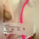 Jabeick Hot Pink Ruched One piece Swimsuit thong size small NWT Photo 3