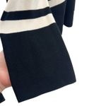 COS A-Line Roll Neck Top Sweater Striped Black Cream Size Small Photo 6