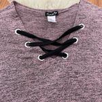 Fig & Blu purple preppy knit top with cris Photo 2