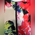 Milly Women’s Fit n Flare Scuba Vibrant Abstract Floral A-line Dress Size 8 Photo 4