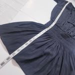 Ramy Brook  Paris Smocked Black Mini Dress Long Sleeves Photo 7