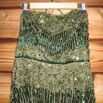 Mac Duggal  93915 Green Hand Embellished Strapless Gown Dress Photo 6