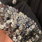 Miss Me Sweet by  Black Sequin Trim Skirt 100% cotton size medium Photo 1