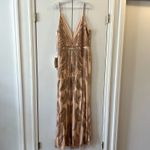 Mac Duggal  6015 V neck Sequin Embellished Gown Apricot Pink size 14 Photo 6