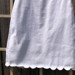 J.Crew  Factory Scalloped White Dress | Size 2 Photo 3