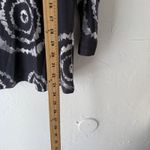Jane Ashley Shirt Y2k XL Black Gray Spiral Tie Dye Long Sleeve Sparkle Top Artsy Photo 5
