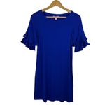 Lilly Pulitzer Lula Dress in Twilight Blue Sz XXS Ruffle Sleeve Preppy Vacation Photo 1
