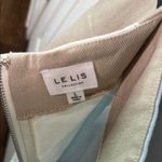 Colorblock Blue and Cream Skirt Size Large W 15” L 16” Tan Photo 3