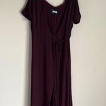 Reformation Jules Wrap Maxi Dress Fig Purple 2 Photo 1