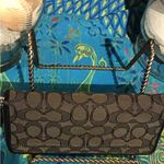 Coach SV/ SMOKE BLACK LEATHER SIGNATURE ACC ZIP WALLET Photo 6