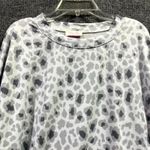 Pink Lily  Sweatshirt Womens Small Multicolor Leopard Print Stretch Side Slit Photo 4