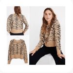 Madewell  Tiger Stripe Sweatshirt Small Photo 1