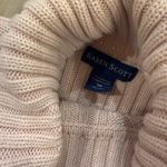 Karen Scott  Soft Pink Cable Knit Turtleneck Sweater Photo 1