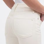 Madewell Petite Kick Out White Crop Jeans Size 26P Photo 4