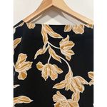 Anthropologie Maison Du Soir Romantic Boho Kimono Robe Floral Black L/XL Spring Photo 6