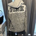 PINK - Victoria's Secret PINK Victoria’s Secret Track Jacket Hoodie Pullover Quarter Zip​​ Photo 7