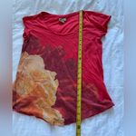 Lucky Brand Red and Orange Short Sleeve Tee Photo 1