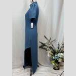 Alexia Admor Dixie Mockneck Maxi Sheath Dress in Denim Blue 4 Photo 4