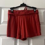 Indigo Rein Burnt Orange Flowy Shorts Small Photo 1