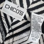 Chico's Embroidered Mixed Media Patchwork Open Front Collared Cotton Silk Vest Photo 10