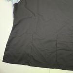 Grey's Anatomy  by Barco Active Scrub Top Women's M Black Aqua V-Neck Photo 2