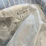 KLING 100% cotton shirt vest Blue Photo 5