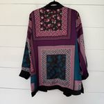 Chico's Chico’s Women’s 2P Pink Patchwork Floral Open Cardigan Work Career Cottagecore Photo 3