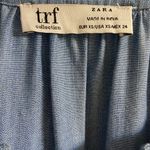 ZARA  TRF collection denim shirt dress embroidered tribal southwestern Small Photo 10